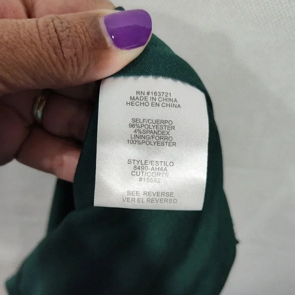 City Studio Green Sequin Dress Bodycon Juniors Size 5 Homecoming Cocktail Party - Picture 6 of 7
